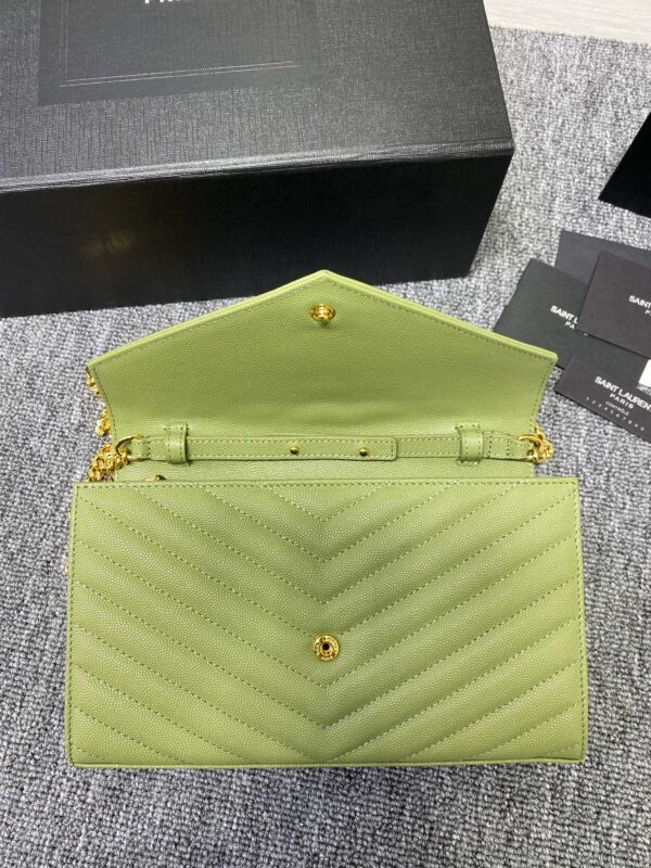 YSL Yves Saint Laurent Clutch Bag - Green - Image 3
