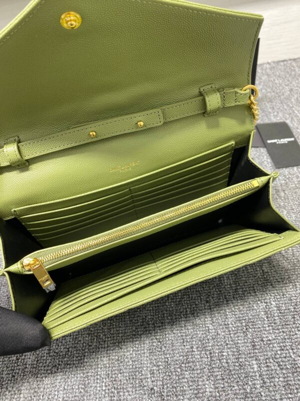 YSL Yves Saint Laurent Clutch Bag - Green - Image 2