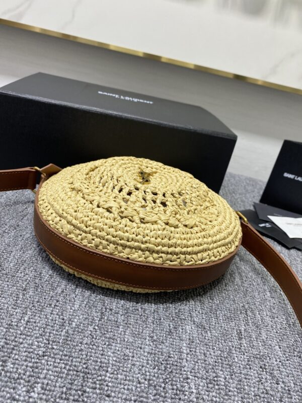 YSL Yves Saint Laurent Straw Crochet Bag - Image 4