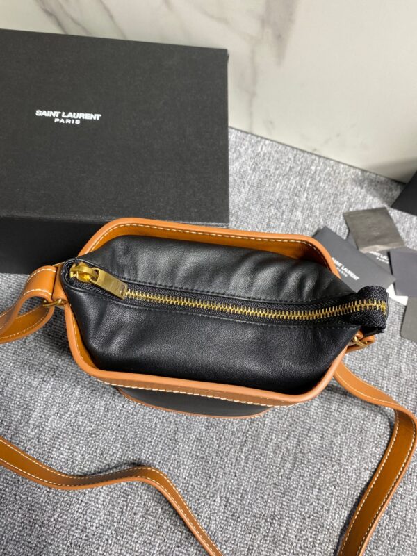 YSL Autumn and Winter Small Square Bag - Brown - Image 3