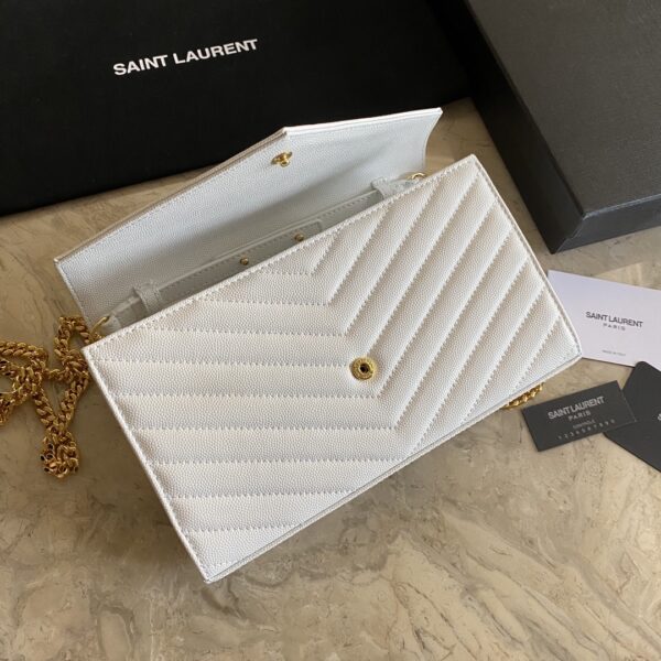 YSL Yves Saint Laurent Clutch Bag - White - Image 3