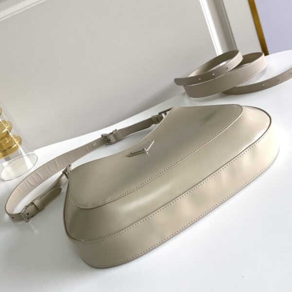Prada Large Medieval Armpit Bag - Cream - Image 3