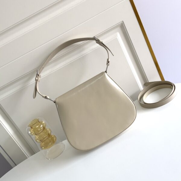 Prada Large Flap Armpit Bag - Cream - Image 4