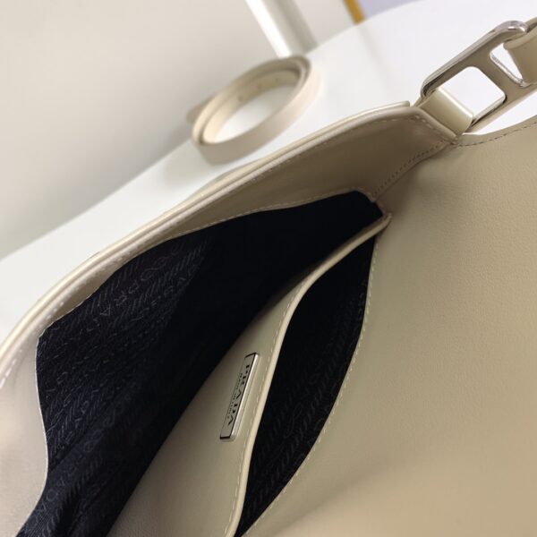 Prada Large Flap Armpit Bag - Cream - Image 2