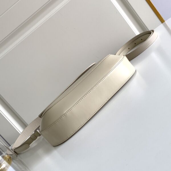 Prada Large Flap Armpit Bag - Cream - Image 3