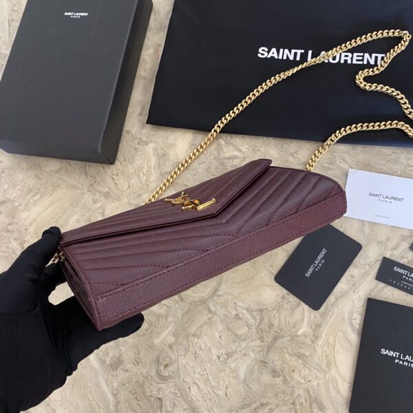 YSL Yves Saint Laurent Clutch Bag - Purple - Image 3