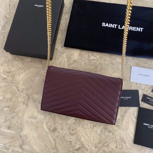 YSL Yves Saint Laurent Clutch Bag - Purple - Image 5