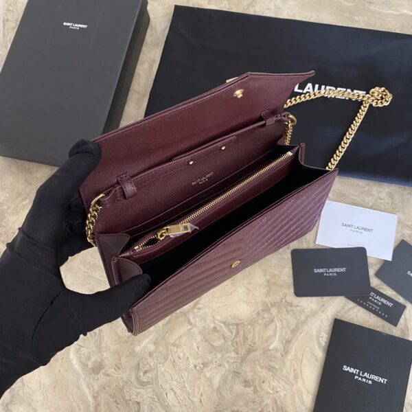 YSL Yves Saint Laurent Clutch Bag - Purple - Image 2