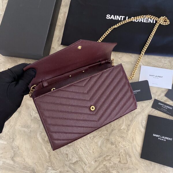 YSL Yves Saint Laurent Clutch Bag - Purple - Image 4