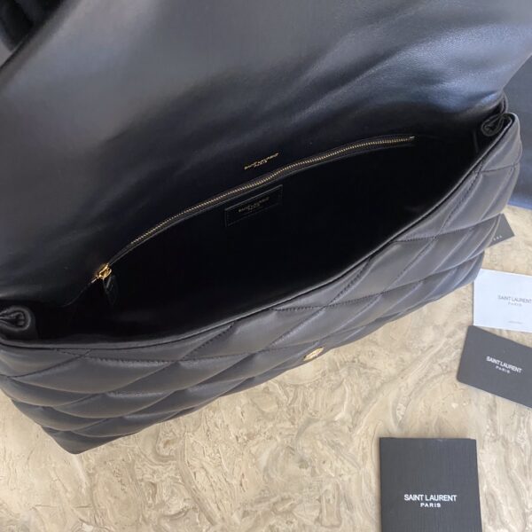 YSL Saint Laurent SADE Puffer Clutch Bag - Black - Image 2