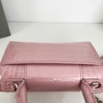 Balenciaga Crocodile Small Hourglass Bag - Pink - Image 2