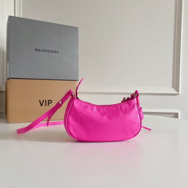 Balenciaga Le Cagole Mini Armpit Bag - Pink - Image 5