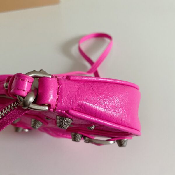 Balenciaga Le Cagole Mini Armpit Bag - Pink - Image 3