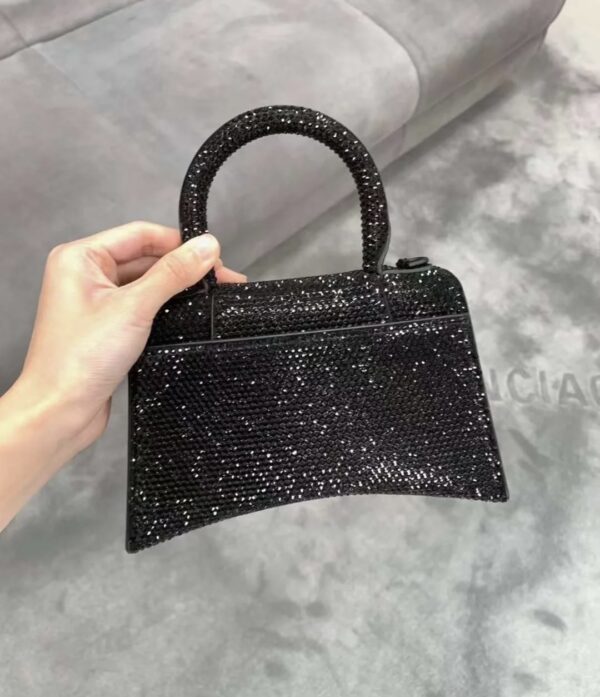 Balenciaga Super Mini Hourglass Bag - Black - Image 3