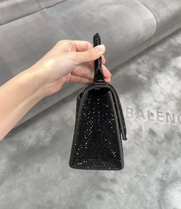 Balenciaga Super Mini Hourglass Bag - Black - Image 4