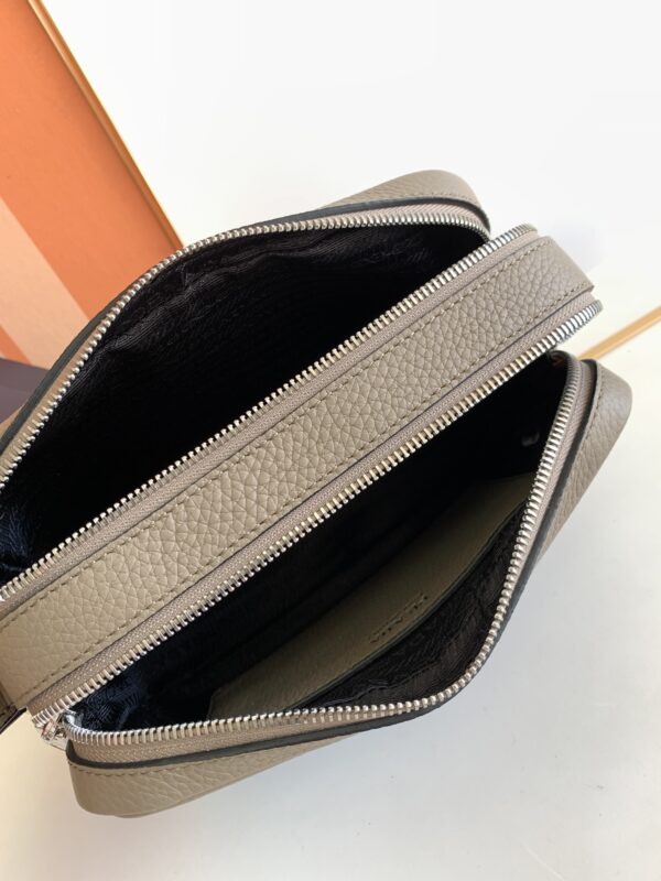 Prada Double Shoulder Strap Handbag - Gray - Image 2