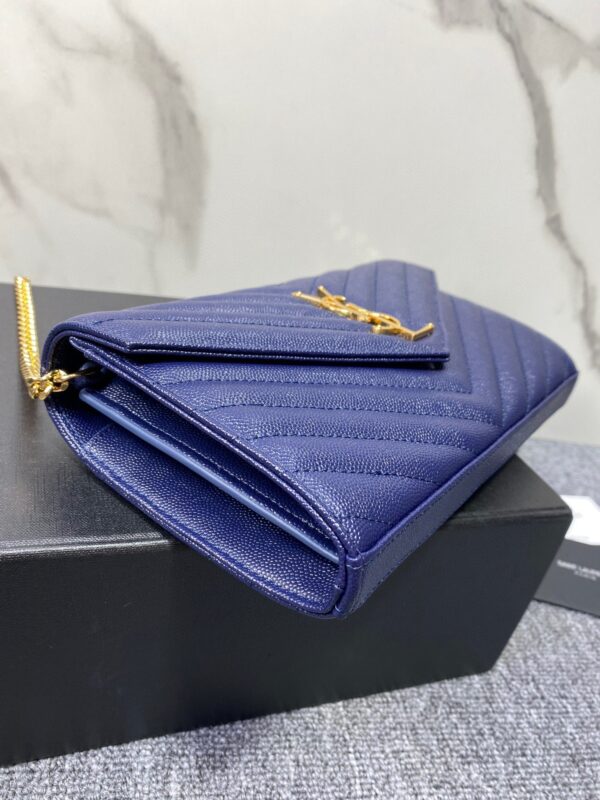 YSL Yves Saint Laurent Clutch Bag - Blue - Image 2