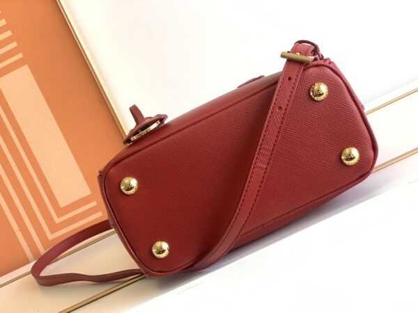 Prada Galleria Mini Killer Handbag - Red - Image 4