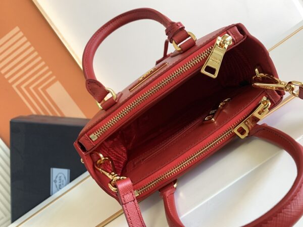 Prada Galleria Mini Killer Handbag - Red - Image 5