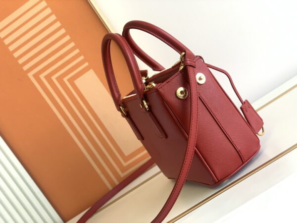 Prada Galleria Mini Killer Handbag - Red - Image 2