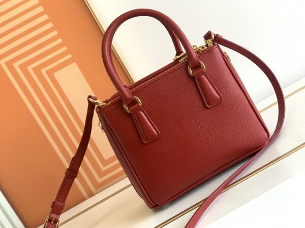 Prada Galleria Mini Killer Handbag - Red - Image 3