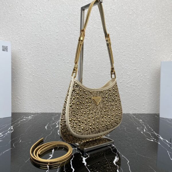 Prada Gold Starry Underarm Bag - Gold - Image 4