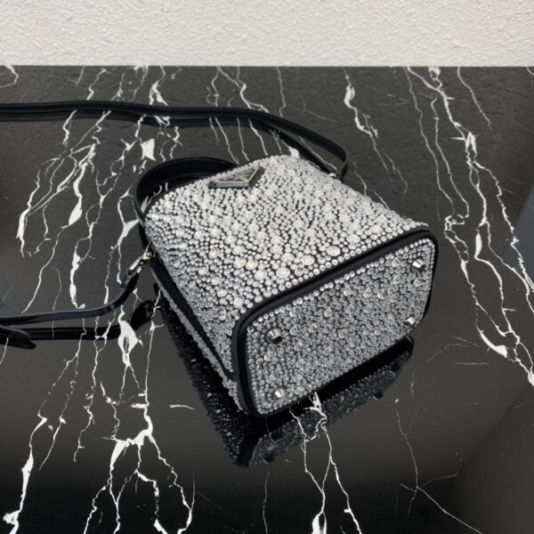 Prada Baby's Breath Bucket Bag - Silver - Image 3