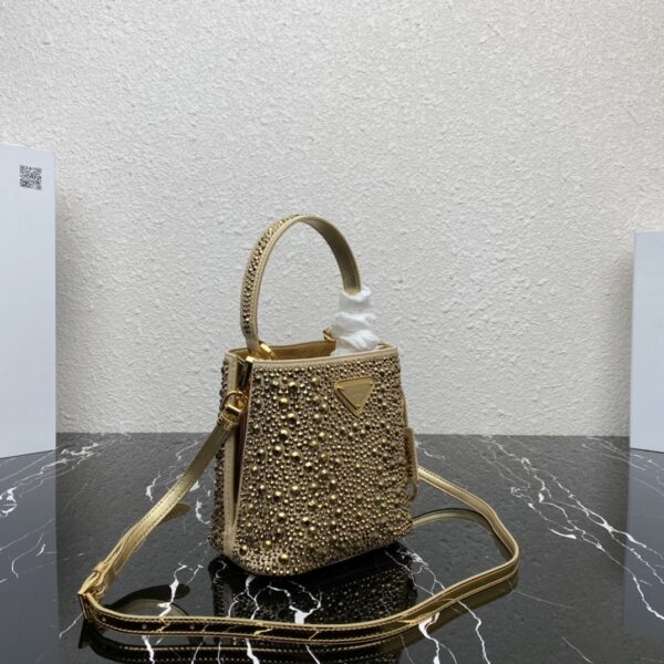 Prada Baby's Breath Bucket Bag - Gold - Image 4