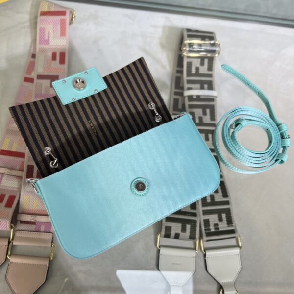 Fendi Baguette Smartphone Bag - Light Blue - Image 3