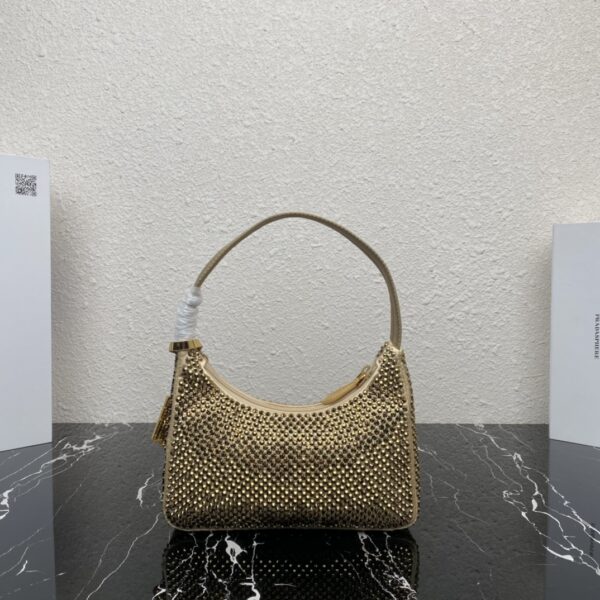 Prada Flash Diamond Hobo handbag - Gold - Image 4