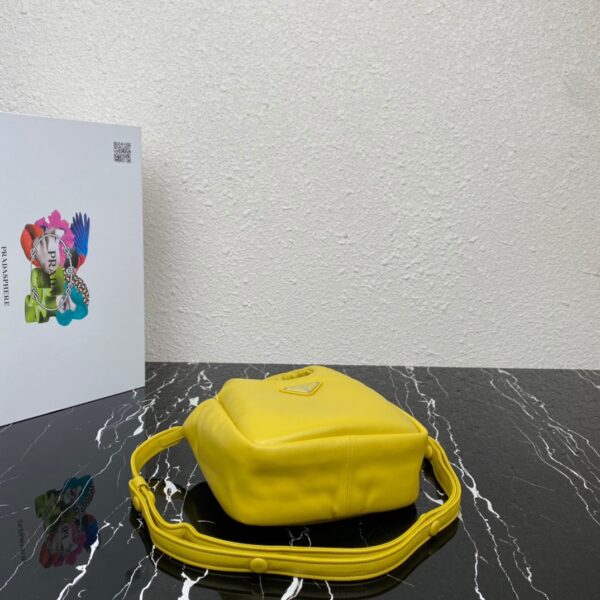 Prada Small Vegetable Basket Handbag - Yellow - Image 3