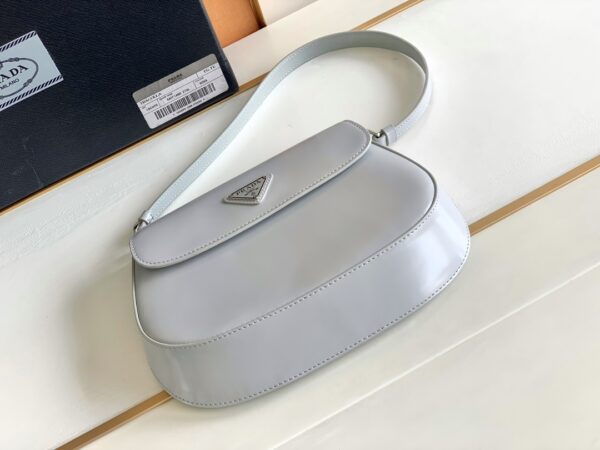 Prada Small Armpit Bag - Ice Gray - Image 3
