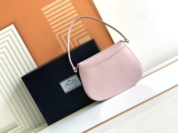 Prada Small Armpit Bag - Flip Snow Powder - Image 4