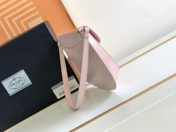 Prada Small Armpit Bag - Flip Snow Powder - Image 3
