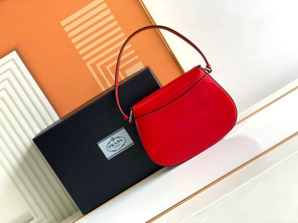 Prada Small Armpit Bag - Flip Red - Image 5