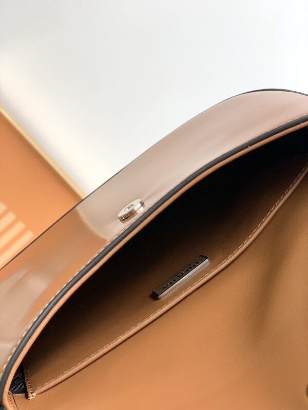 Prada Small Armpit Bag - Clamshell Caramel - Image 2