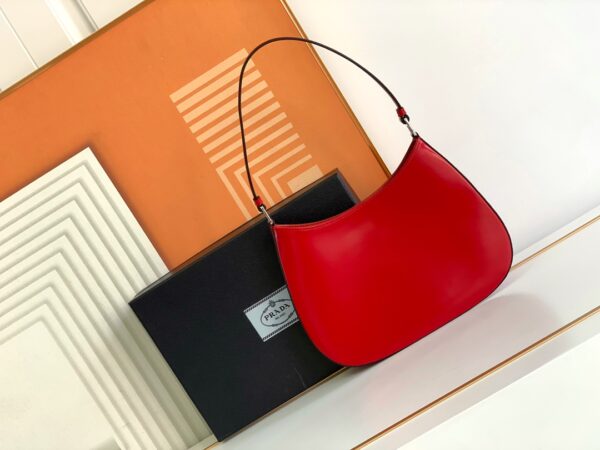 Prada Hobo Underarm Bag - Red - Image 5