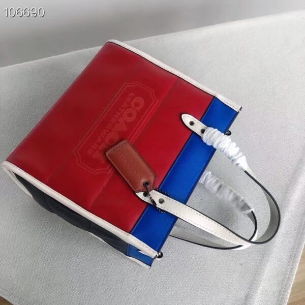 Coach Badge Field Tote Bag - Red - Image 3
