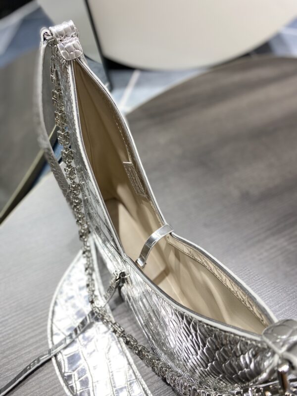 Givenchy Cut-out Chain Small Handbag - Silver - Image 2