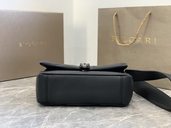 Bulgari Serpenti Cabochon Medium Handbag – Black - Image 3