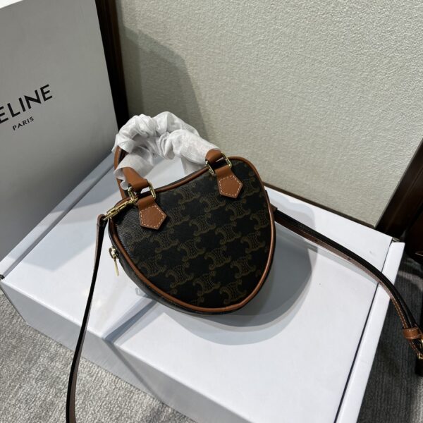 Celine New Year Capsule Series Heart-Shaped Handbag - Black - Image 5