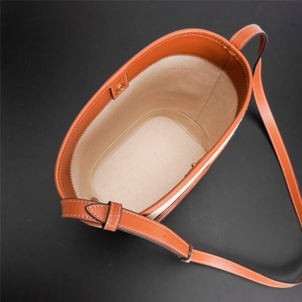 Celine Cuir Triomphe Small Smooth Cow Leather Bucket Bag - Image 2