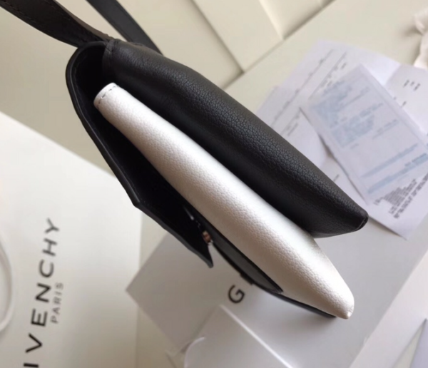 Givenchy Duetto Color Block Crossbody Bag - Black/White - Image 4