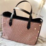 Givenchy Bond Canvas Shopping Bag - Red/White - Image 5