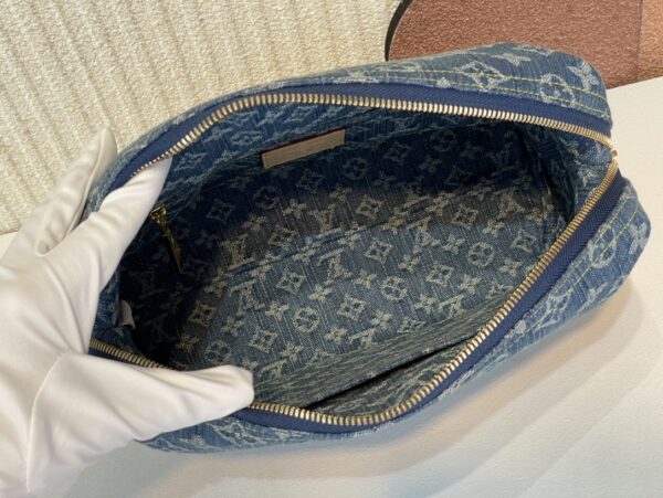 Louis Vuitton Pochette Cosmétique Denim Cosmetic Bag - Image 3